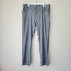 34 HERITAGE - Size 38/30 Men's Relaxed Straight grey Pants Button,zipper, Pocket